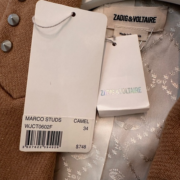 New Zadig wool blend over coat with studs - Picture 12 of 13